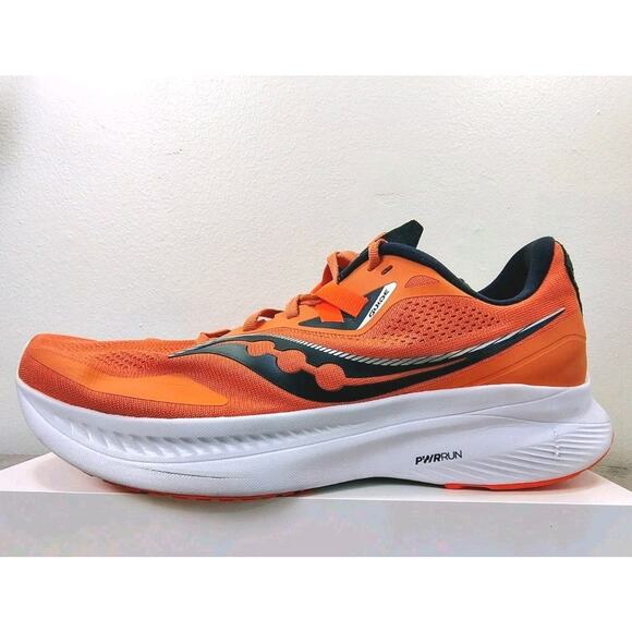 Saucony Guide 15 Shoes Womens 11.5 Sunset Orange Running Sneakers Trainer EUC - Picture 1 of 15